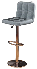 Стул барный BC-101 (каркас хром тк.серый/ Velvet HLR-20) Стул барный BC-101 (каркас хром тк.серый/ Velvet HLR-20)