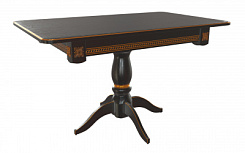 Стол Этра 1100(1500)*900*765 (тон черный RAL9005 + патина золото) Стол Этра 1100(1500)*900*765 (тон черный RAL9005 + патина золото)