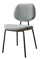 Стул DC-2308 (каркас черный тк.серый/ Velvet HLR-20)